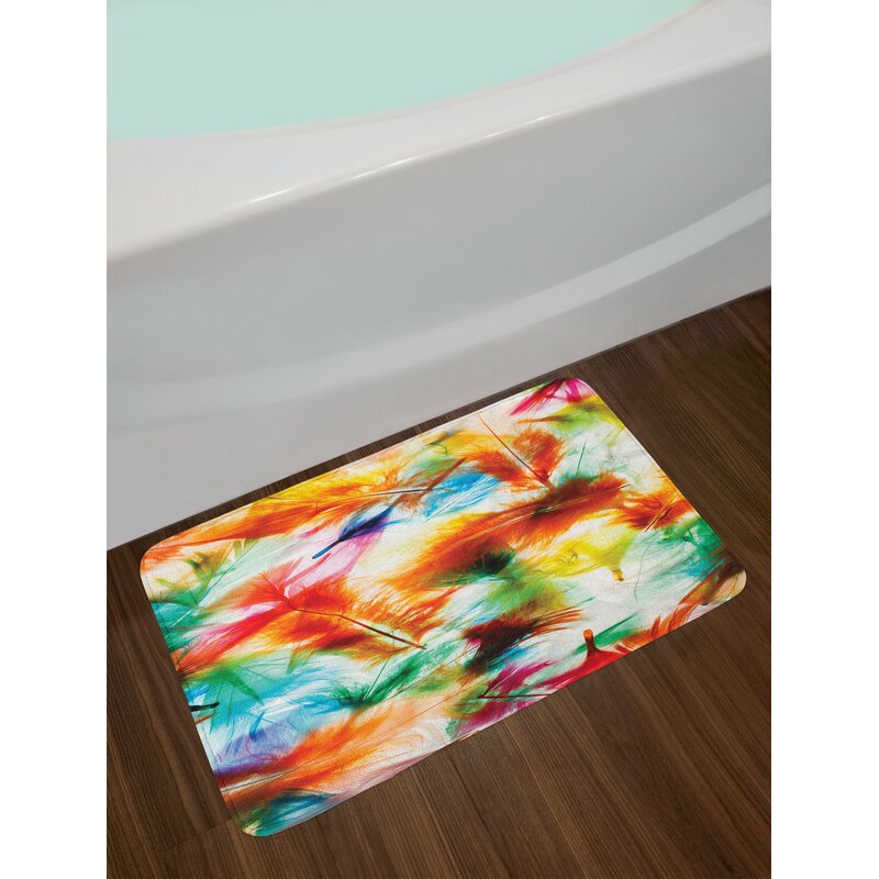 Multicolor Colorful Bath Rug 